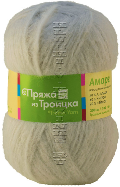 Пряжа Троицкая «Аморе» - (0556 - Суровый лен)