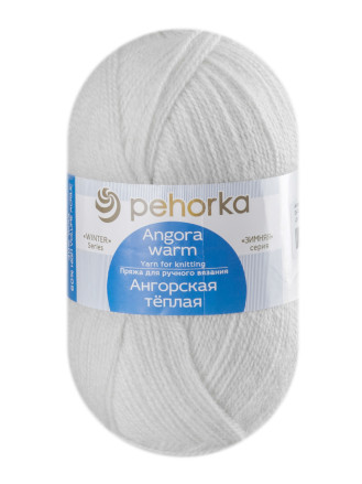 Пряжа Пехорка «Ангорская теплая» - (08 - Светло - серый)