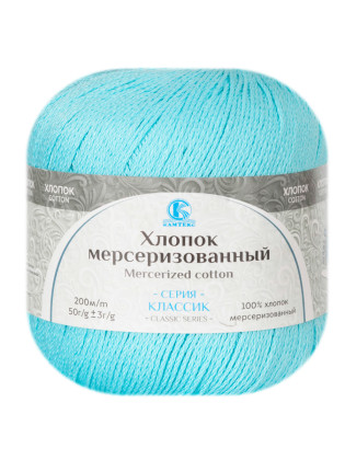 Пряжа Камтекс «Хлопок Мерсеризованный» - (024 - Бирюза)
