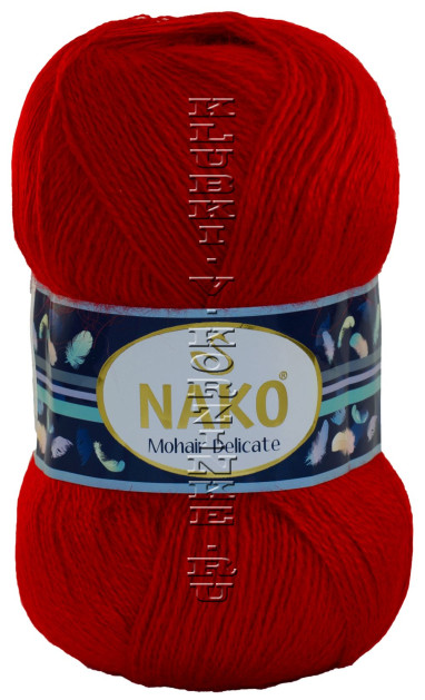 Пряжа Mohair Delicate Nako - (6150 - Алый)