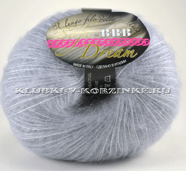 Пряжа Soft Dream Lame BBB - (3 - Серый)