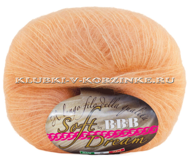 Пряжа Soft Dream BBB - (74 - Абрикосовый)