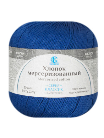 Пряжа Камтекс «Хлопок Мерсеризованный» - (019 - Василек)