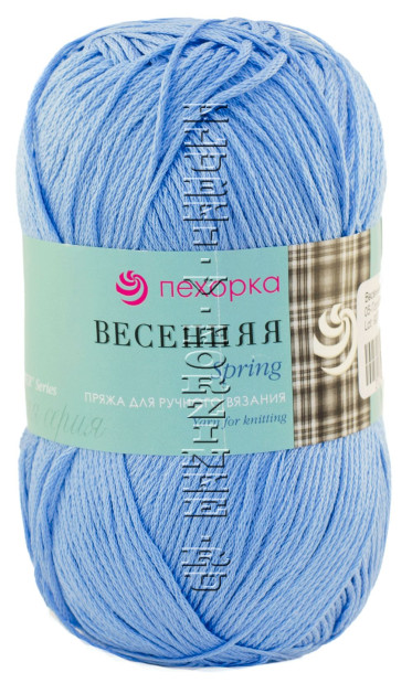 Пряжа Пехорка "Весенняя" - (05 - Голубой)