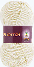Пряжа VITA cotton "SOFT COTTON" - (1817 - Молочный)