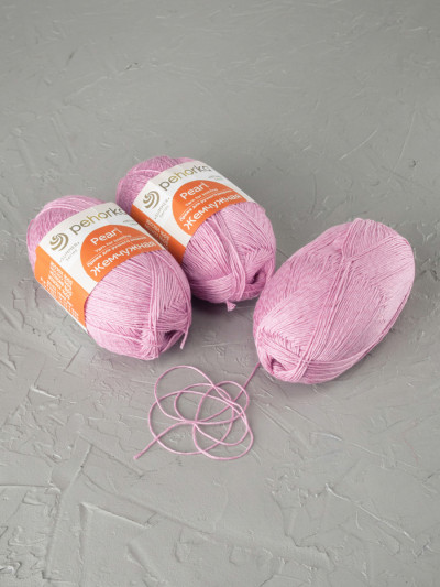 Пряжа Пехорка «Жемчужная» - (20 - Розовый)