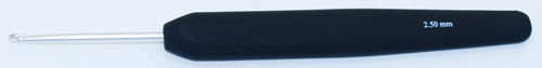Крючок вязальный KnitPro Basix Aluminum, №2,5 (арт.30812)