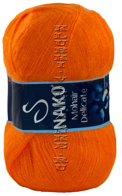 Пряжа Mohair Delicate Nako - (6151 - Оранжевый)