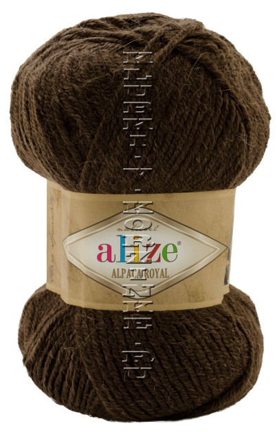 Пряжа Alpaca Royal Alize - (687 - Коричневый меланж)