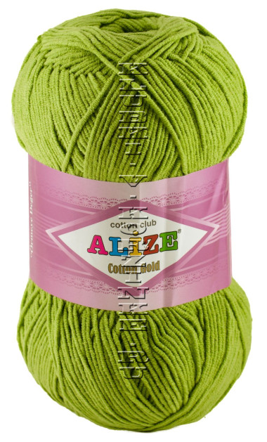 Пряжа COTTON GOLD Alize - (385 - Зеленый)