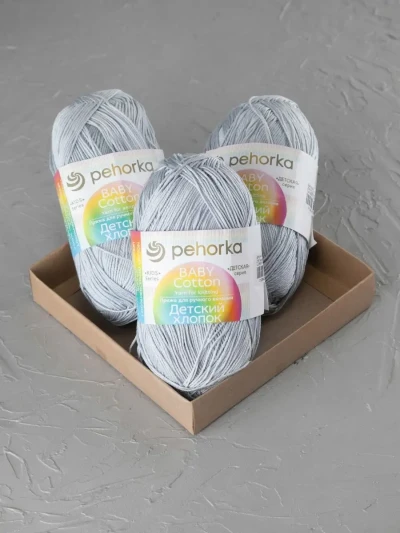 Пряжа Пехорка «Детский хлопок» - (276 - Перламутр)