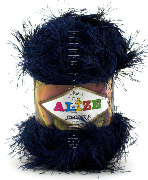 Пряжа Decofur Alize - (58 - Темно-синий)