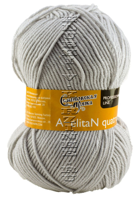 Пряжа Семеновская «АэлитаН кватро» - (1130 - Ангора)