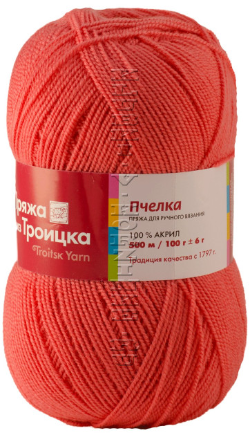 Пряжа Троицкая «Пчелка» - (1925 - Светлая азалия)