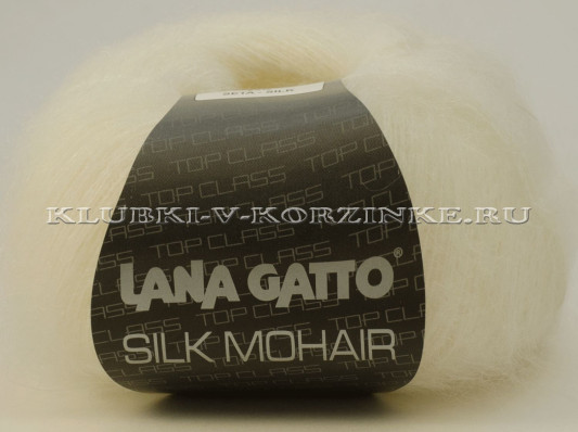 Пряжа Silk Mohair Lana Gatto - (6027 - Белый)