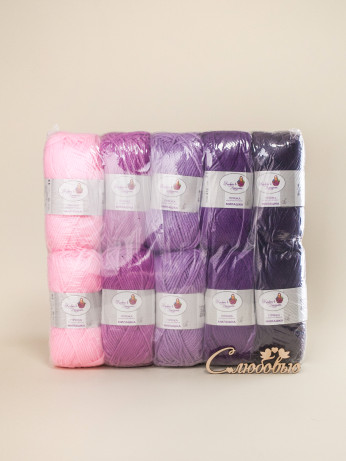 Пряжа «Милашка» набор «Фиалковый сад»