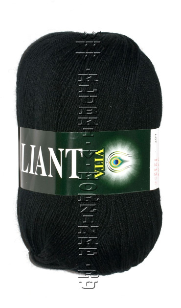 Пряжа VITA «BRILLIANT» - (4952 - Черный)
