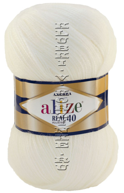 Пряжа Angora Real 40 Alize - (450 - Жемчужный)