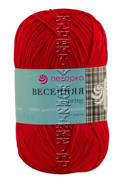 Пряжа Пехорка "Весенняя" - (06 - Красный)