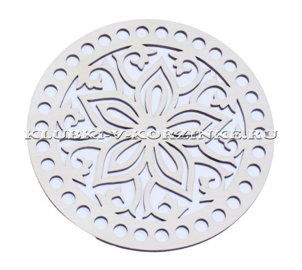 Резная крышка для корзины, круг, 15 см