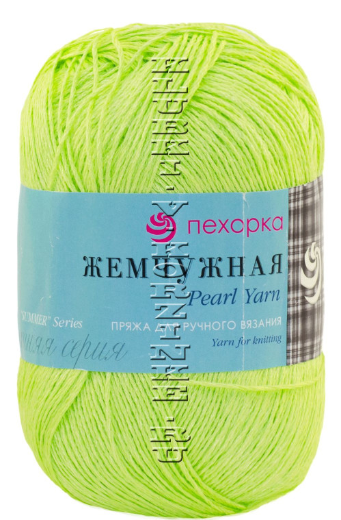 Пряжа Пехорка «Жемчужная» - (483 - Незрелый лимон)