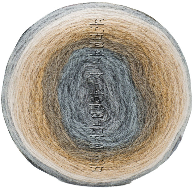 Пряжа Angora Luks Color Nako - (81907 - Беж, коричневый, серый)