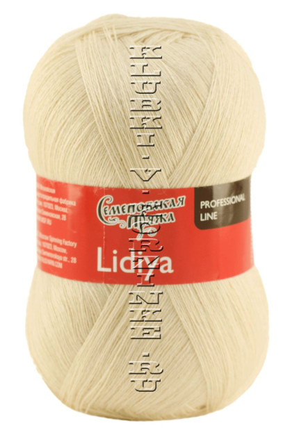 Пряжа Семеновская «Лидия ПШ» - (671 - Кремовый)