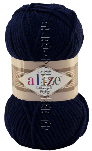 Пряжа LANAGOLD PLUS Alize - (590 - Темно-синий)
