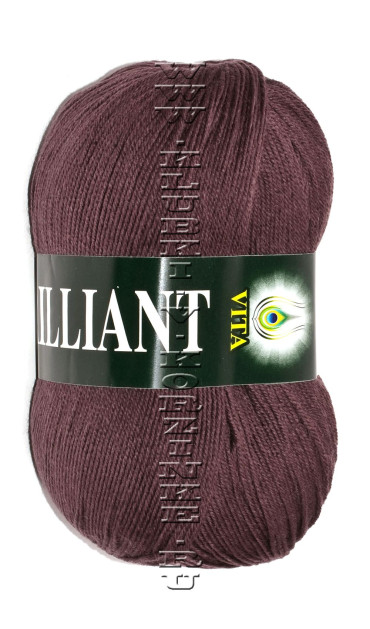 Пряжа VITA «BRILLIANT» - (4953 - Коричневый)