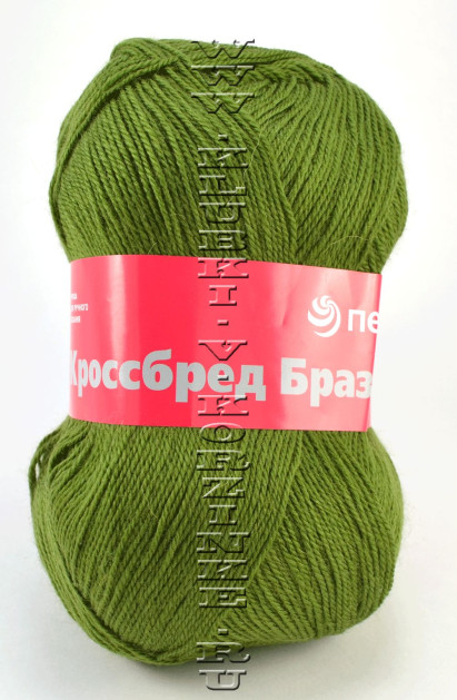 Пряжа Пехорка "Кроссбред Бразилии" - (423 - Болото)