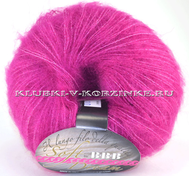 Пряжа Soft Dream Lame BBB - (7 - Фуксия)