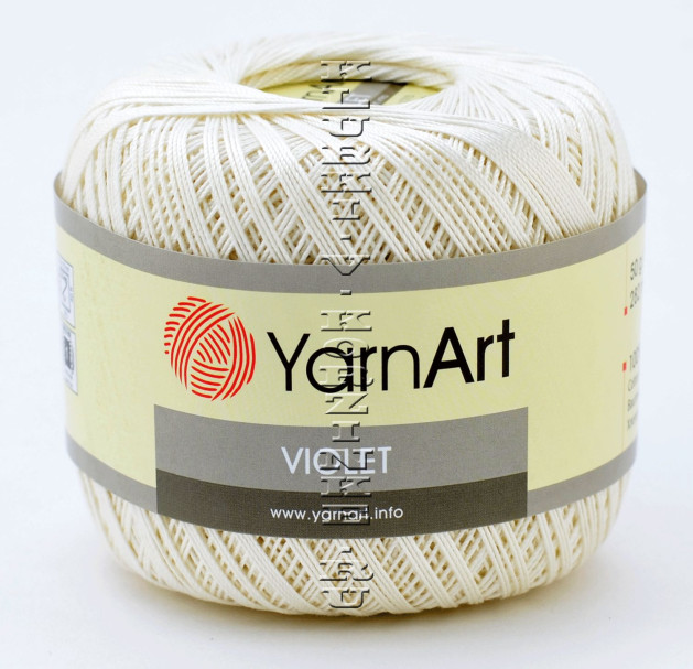 Пряжа YarnArt Violet - (3000 - Слоновая кость)