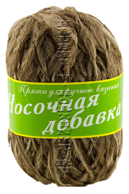 Пряжа Носочная добавка (10 - Коричневый меланж)