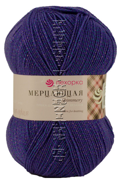 Пряжа Пехорка «Мерцающая» - (384 - Яр.астра)