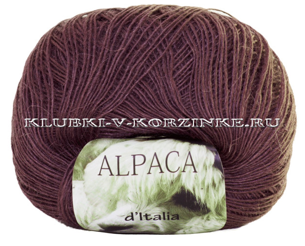 Пряжа Alpaca d'Italia Seam - (06 - Тёмное розовое дерево)