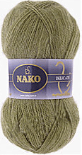 Пряжа Mohair Delicate Nako - (6127 - Хаки)