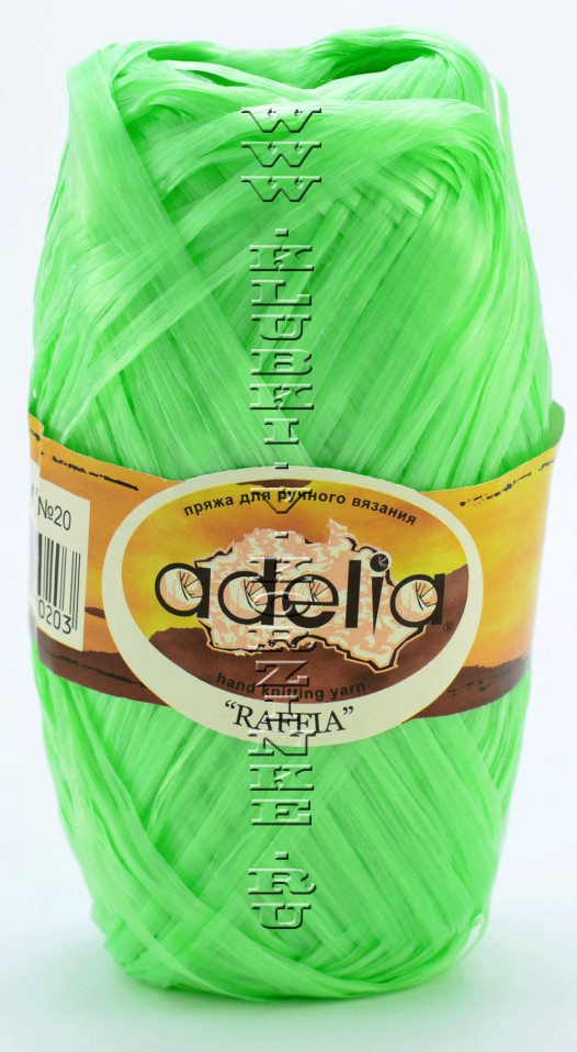 Пряжа Adelia Raffia - (20 - Зеленый)