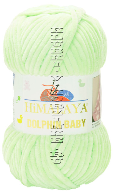 Пряжа Dolphin baby Himalaya - (80350 - Светло - салатовый)