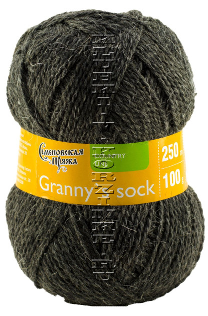 Пряжа Семеновская «Бабушкин носок ЧШ» - (42 - Маренго)