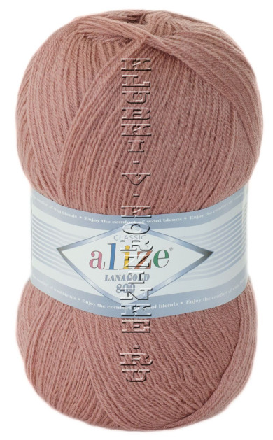 Пряжа Lanagold 800 Alize - (173 - Темная роза)