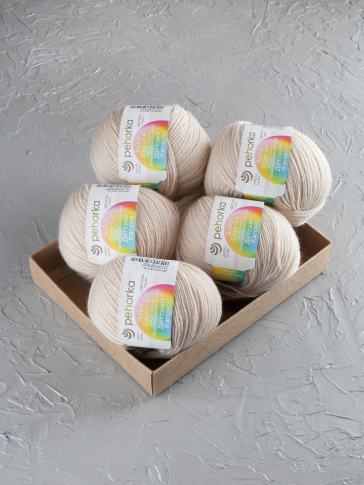 Пряжа Пехорка «Детский каприз» - (442 - Натуральный)