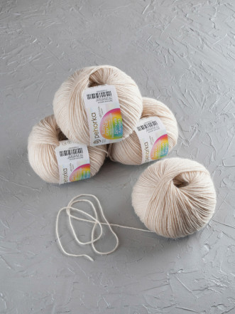 Пряжа Пехорка «Детский каприз» - (442 - Натуральный)