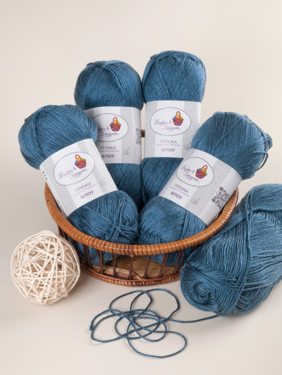 Пряжа &quot;Флоу&quot; (07 - Джинсовый)