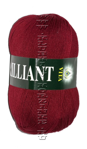 Пряжа VITA «BRILLIANT» - (4957 - Бордо)