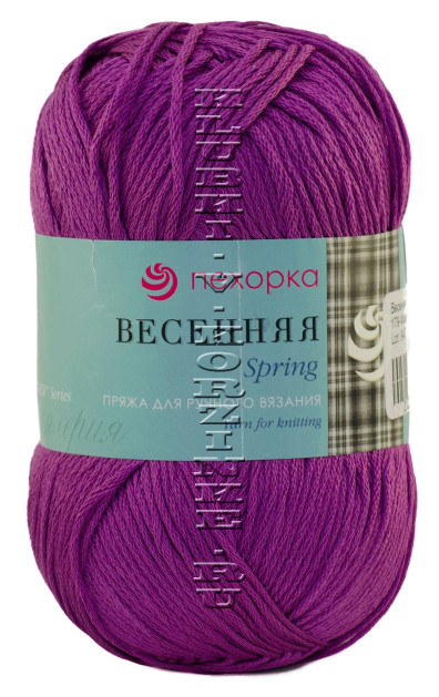 Пряжа Пехорка &quot;Весенняя&quot; - (179 - Фиалка)
