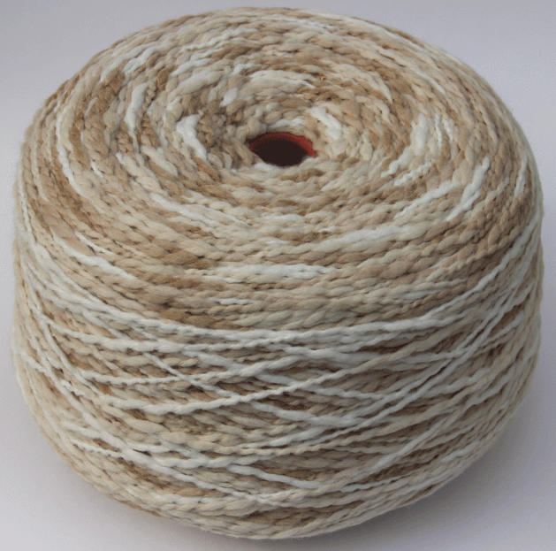 Пряжа итальянская art.RASTA (PANNA - кремовый меланж)