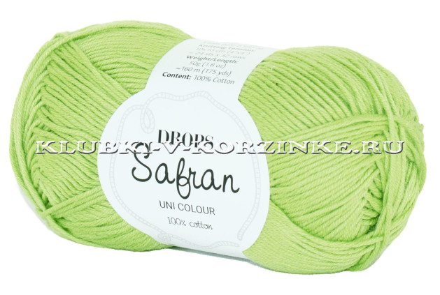 Пряжа Safran DROPS - (31 - Яблочно - зеленый)
