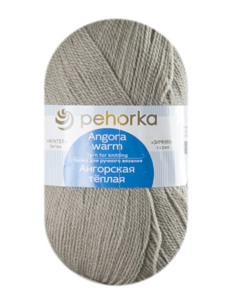 Пряжа Пехорка «Ангорская теплая» - (43 - Суровый лён)