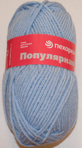 Пряжа Пехорка "Популярная" - (177 - Голубое небо)