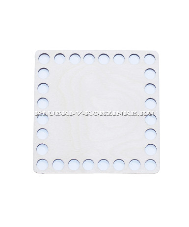 Донышко деревянное для корзины, квадрат, 10 см